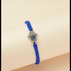 handmade evil eye blue bracelet